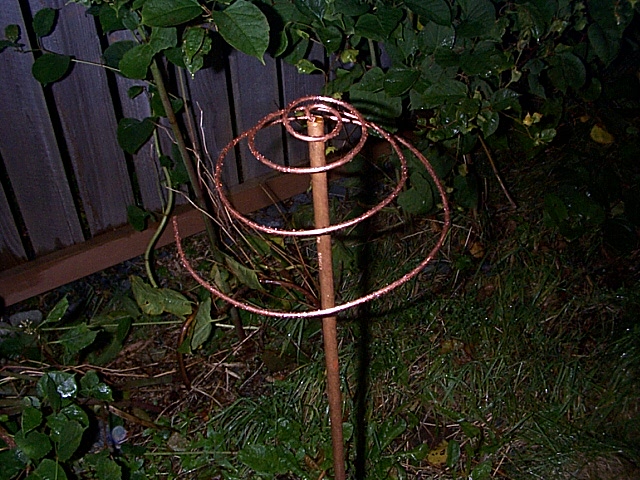 Spiral coil on earth node picture